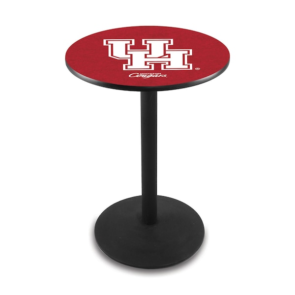 42" Blk Wrinkle Houston Pub Table
